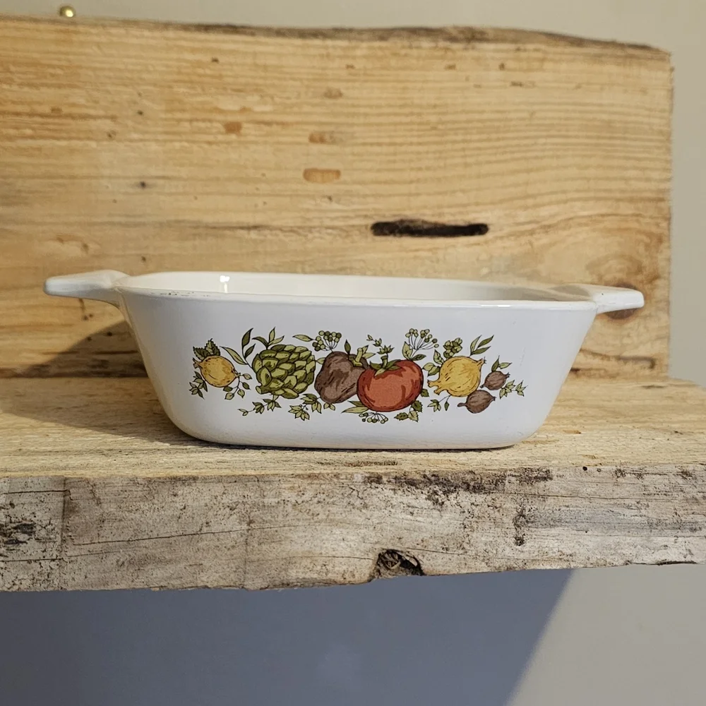 Vintage Corningware Spice Of Life Mini Cassarole Dish For Range And Microwave